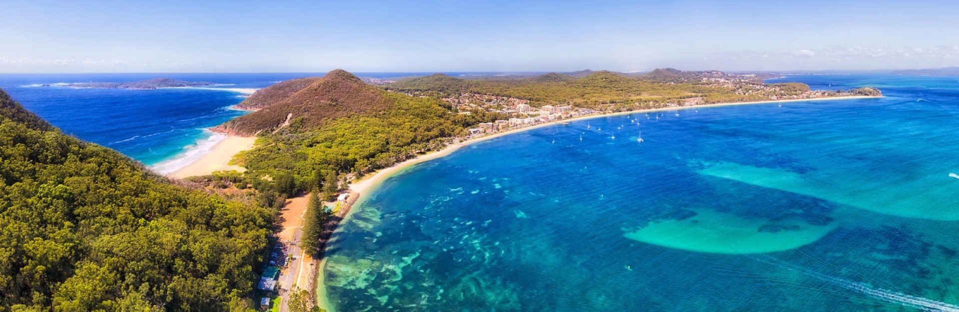 Overhead view of Shoal Bay