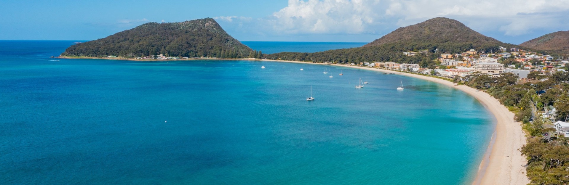 Shoal Bay overlooking the water